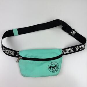 Victoria Secret PINK Bum Bag Teal We Run This Beach Adjustable Waist Fanny Pack